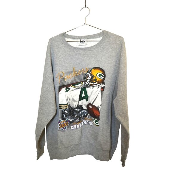 VTG Lee Sport Green Bay Packers Super Bowl XXXI Champion Pullover Sweatshirt XL - Picture 1 of 4